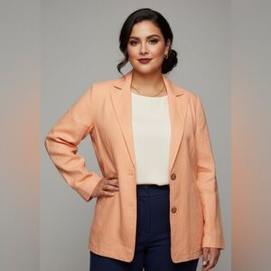 NWT Torrid peach  Women's Blazer